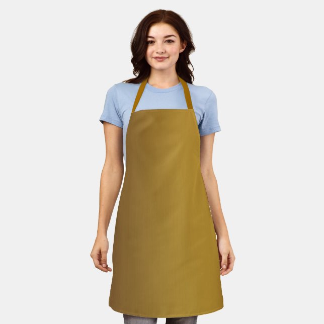 Brushed gold color apron (Worn)