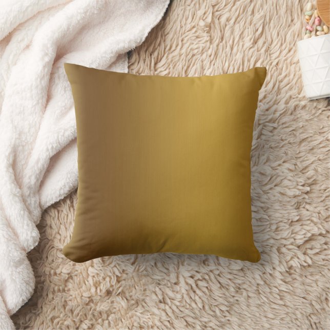 Brushed gold color throw pillow (Blanket)