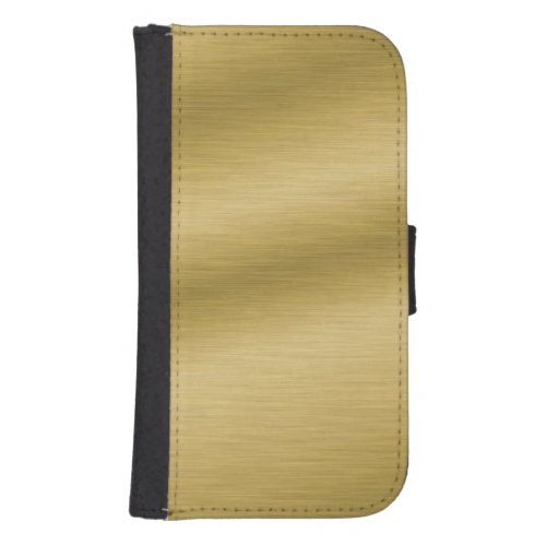 Brushed Gold Elegant Phone Wallet Case