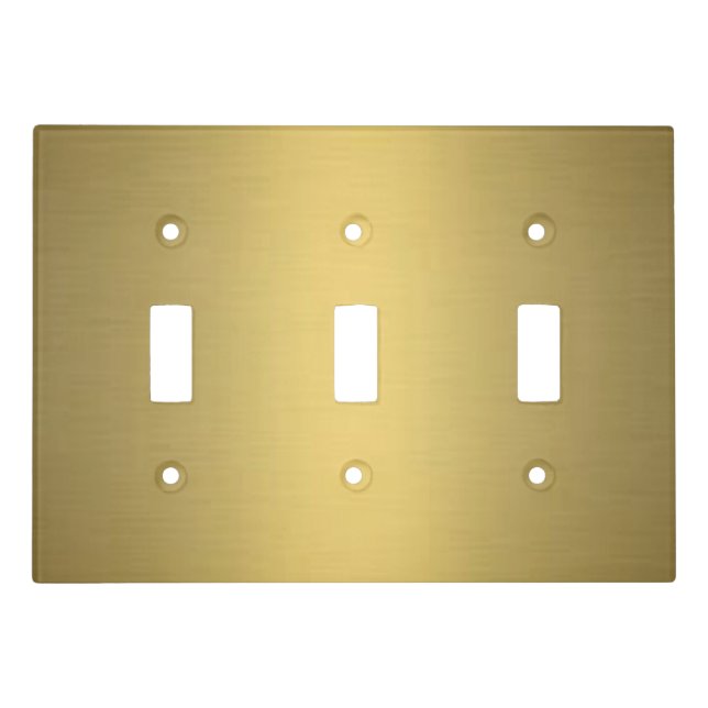 Brushed Gold Light Switch Cover (Front)