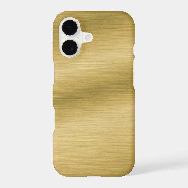 Brushed Gold Look Elegant Case-Mate iPhone Case (Back)