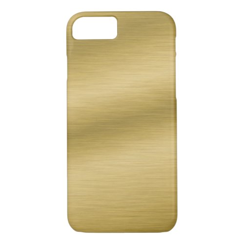 Brushed Gold Look Elegant iPhone 87 Case