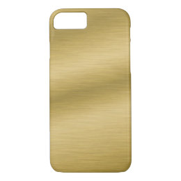 Brushed Gold Look Elegant iPhone 7 Case