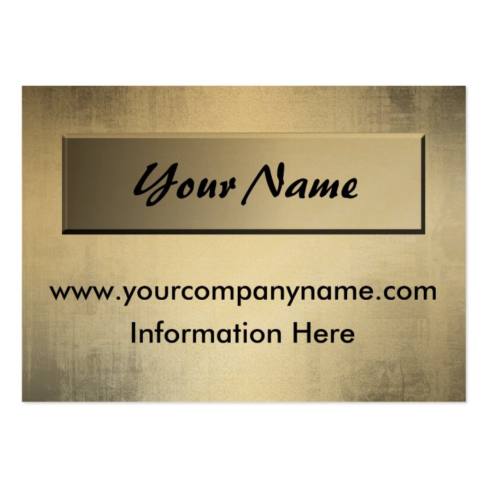 Brushed Gold Metal Business Cards