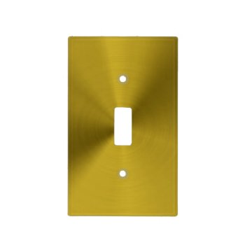 Brushed Gold Metal Light Switch Cover by UDDesign at Zazzle