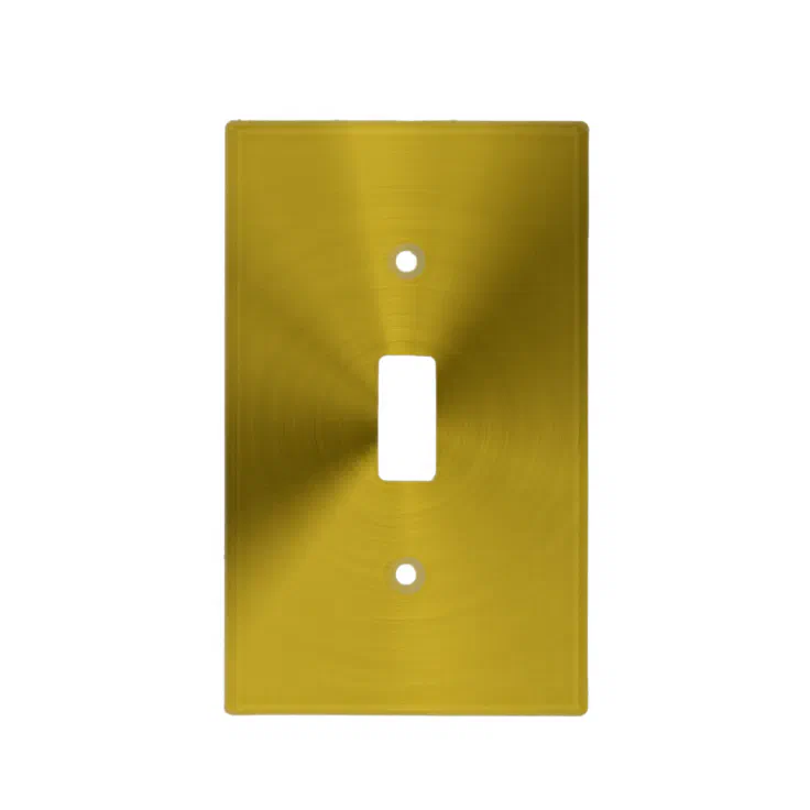 Brushed gold metal light switch cover Zazzle