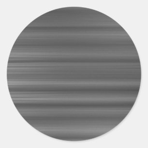 Brushed Gray Classic Round Sticker