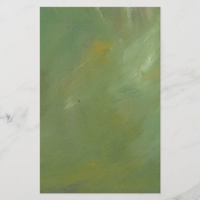 Brushed Green Faux Finish Stationery (Front)