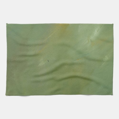 Brushed Green Faux Finish Towel