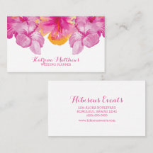 Brushed Hibiscus Business Card
