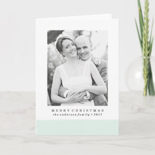 Brushed Holiday Photo Greeting Card