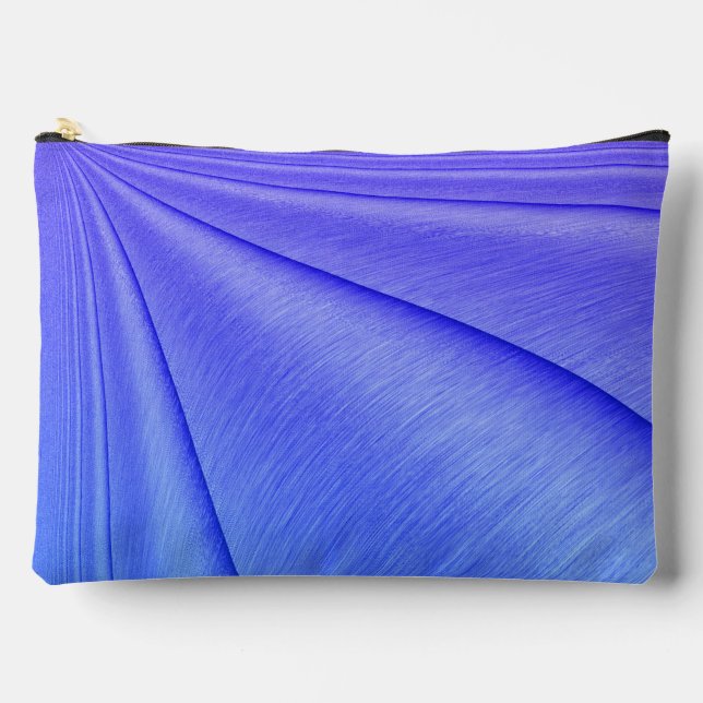 Brushed Lavender to Violet Contour Design Accessory Pouch (Front)
