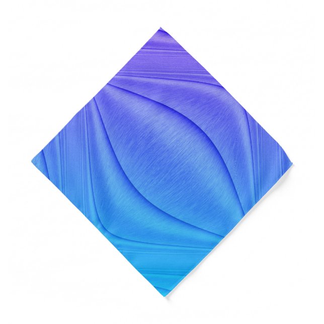 Brushed Lavender to Violet Contour Design Bandana (Front)