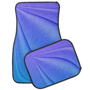Brushed Lavender to Violet Contour Design Car Floor Mat