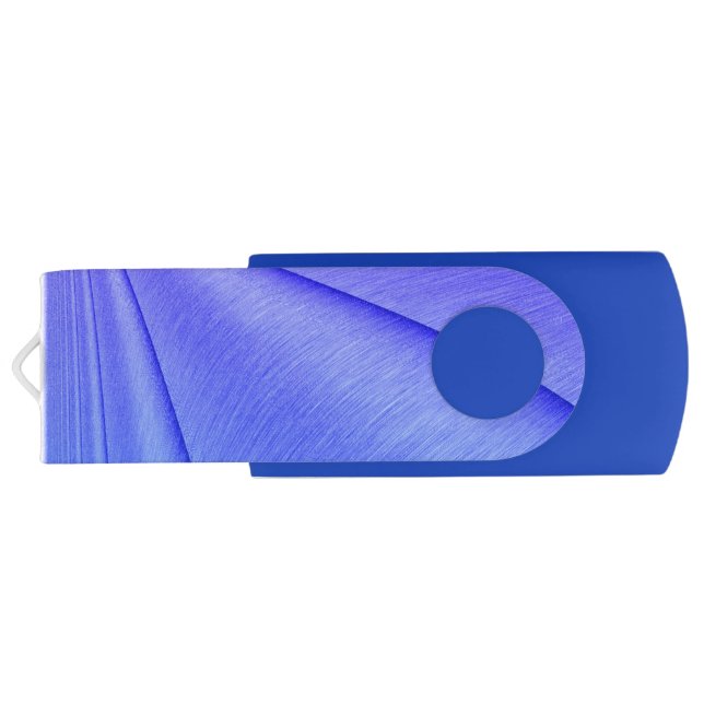 Brushed Lavender to Violet Contour Design Flash Drive (Back)