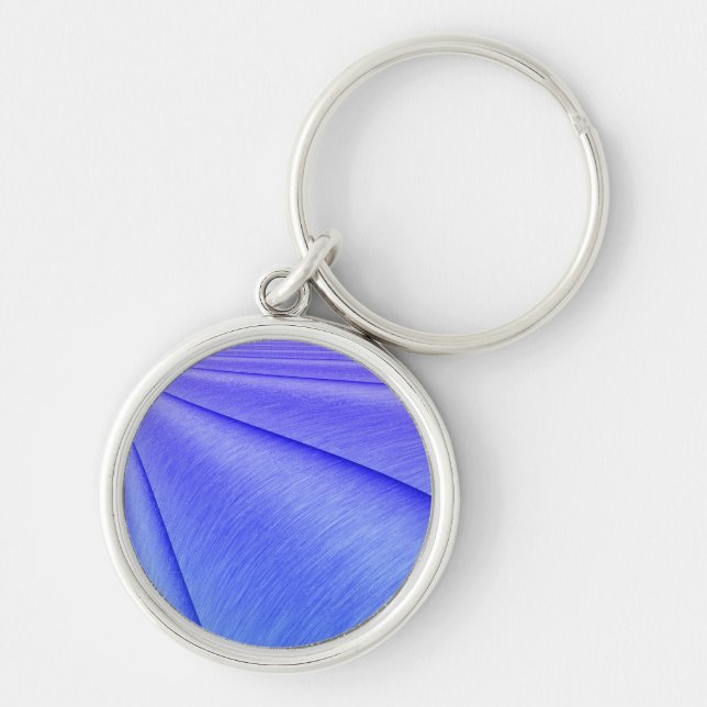 Brushed Lavender to Violet Contour Design Keychain (Front)