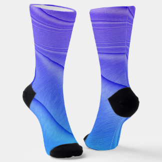 Brushed Lavender to Violet Contour Design Socks