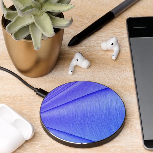 Brushed Lavender to Violet Contour Design Wireless Charger (Desk 2)