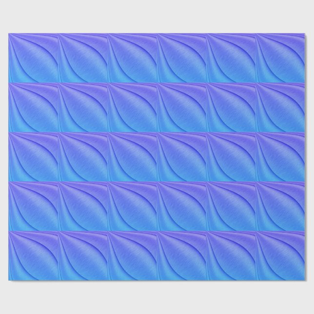 Brushed Lavender to Violet Contour Design Wrapping Paper (Flat)