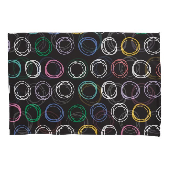 Brushed Lines: Hand Drawn Seamless Design Pillow Case (Front)