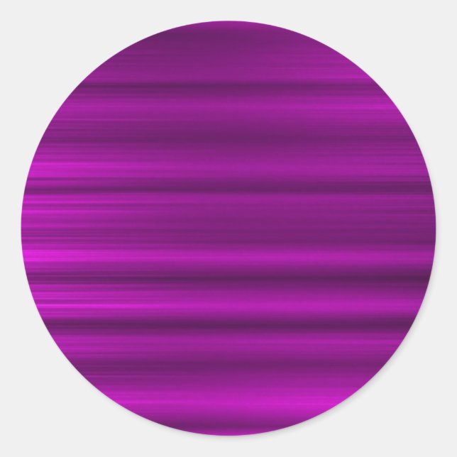Brushed Magenta Purple Classic Round Sticker (Front)