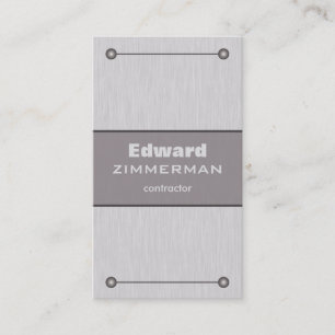 Brushed Metal: Aluminum Textured Business Card