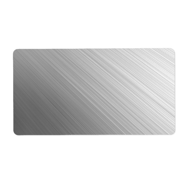 Brushed Metal Avery Label (Front)