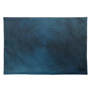Brushed Metal Blue Steel Metallic Abstract Cloth Placemat