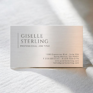 Brushed Metal Business Card