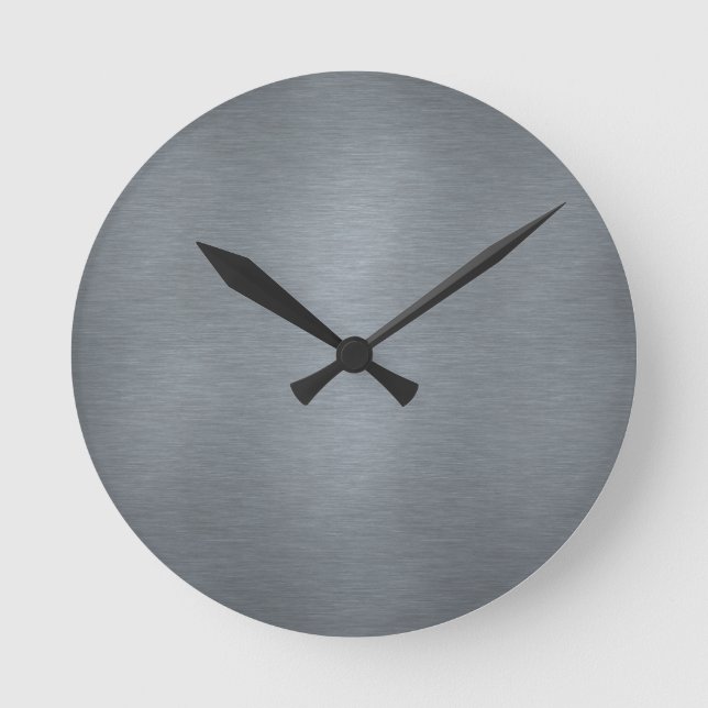 Brushed Metal Clock (Front)