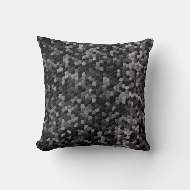 Brushed Metal Digital Camo Throw Pillow (Front)