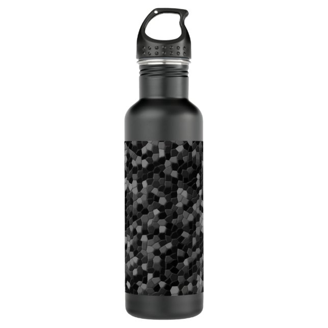 Brushed Metal Digital Camo Water Bottle (Front)