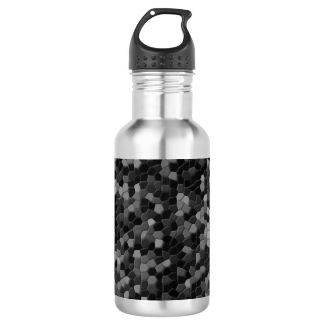 Brushed Metal Digital Camo Water Bottle (Front)