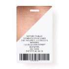 Brushed Metal Employee Photo Barcode Name