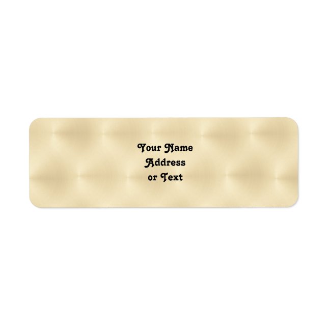 Brushed Metal - Gold Background Label (Front)