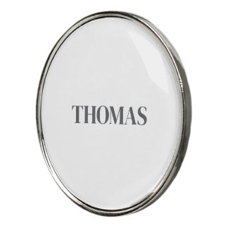 Brushed Metal Golf Ball Marker | Personalized Name