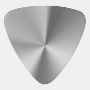 Brushed metal guitar pick