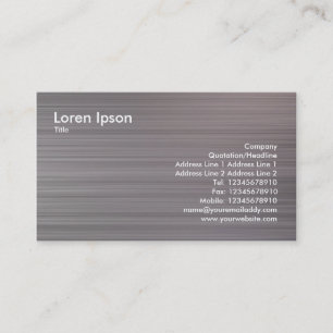 Brushed Metal II Business Card