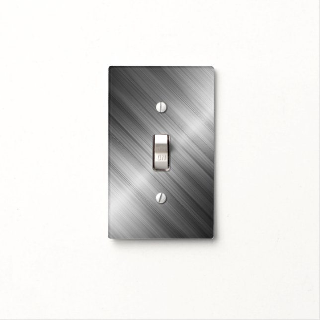 Brushed Metal Light Switch Cover (In Situ)