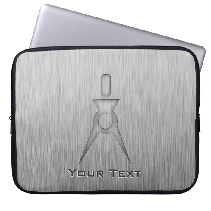 Brushed Metal look Architect Laptop Computer Sleeve