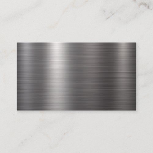 Brushed Metal Look Business Card