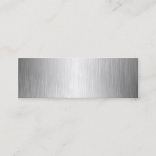 Customizable Brushed Metal Look Business Cards