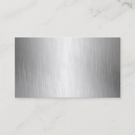 Brushed Metal Look Business Cards