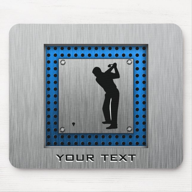 Brushed metal look Golf Mouse Pad (Front)