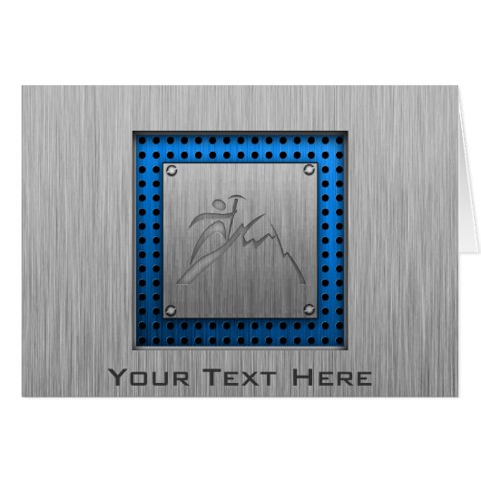 Brushed Metal-look Mountain Climbing (Front Horizontal)