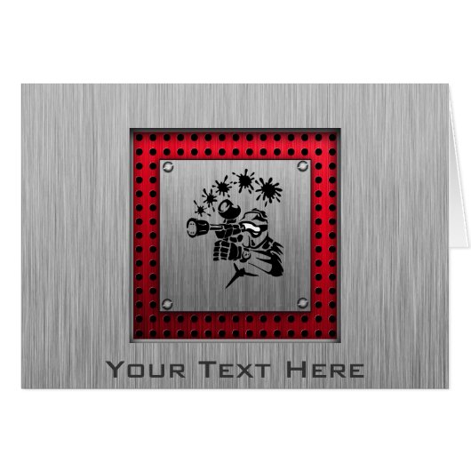 Brushed metal look Paintball (Front Horizontal)