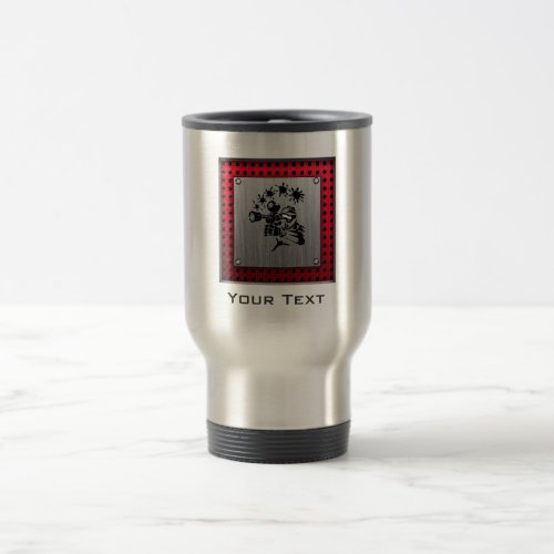 Brushed metal look Paintball Travel Mug