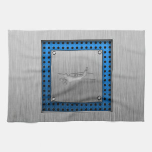 Brushed Metal-look Plane Towel