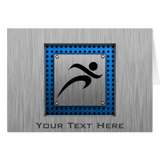 Brushed Metal look Running (Front Horizontal)