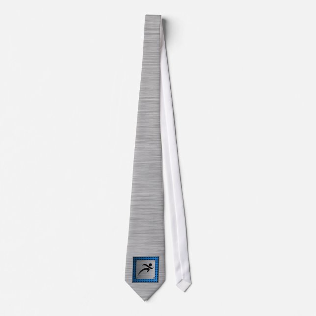 Brushed Metal look Running Tie (Front)